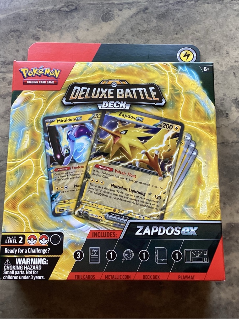 Zapdos ex Deluxe Battle Deck - Yellow
